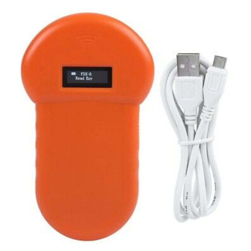 LF 134.2KHz Pocket Reader Handheld Animal Chip Reader Scanner Pet Dog Cat ID Reader