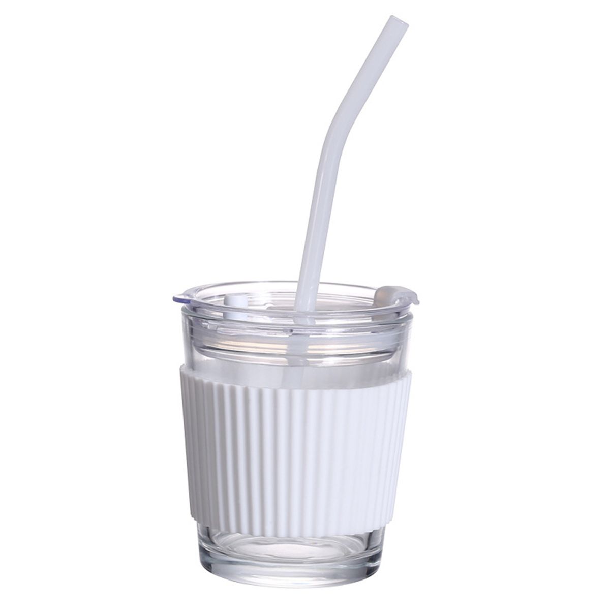 Coffee Beer Water Cup Drink Mug With Cover With Straws