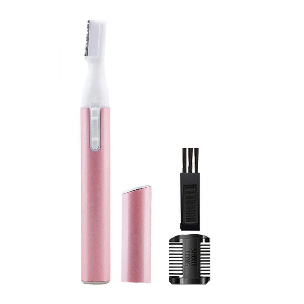 Cordless Electric Eyebrow Trimmer  Kit For Women Men Face Pink