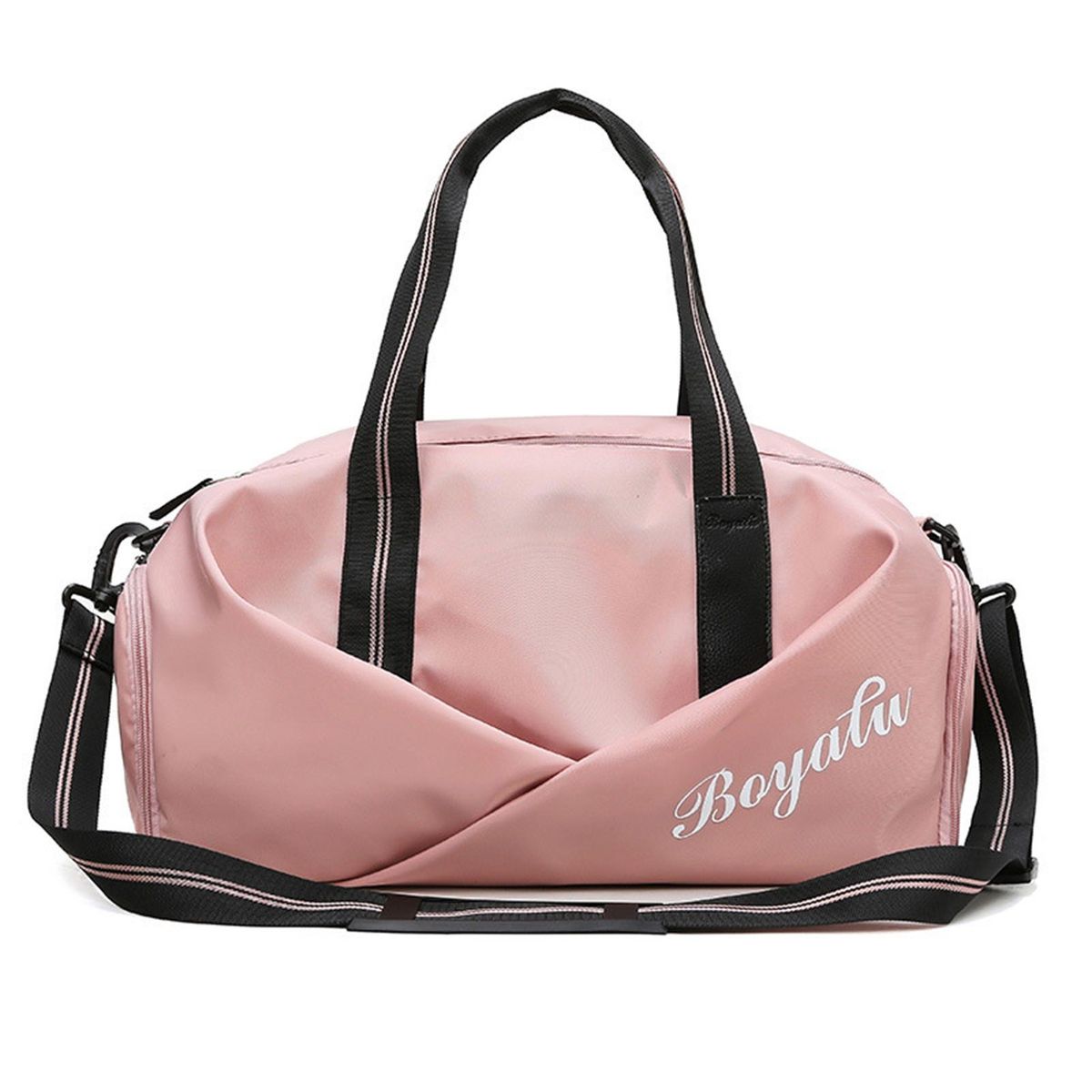 Gym Bag Short Distance Travel Luggage Handbag Pink