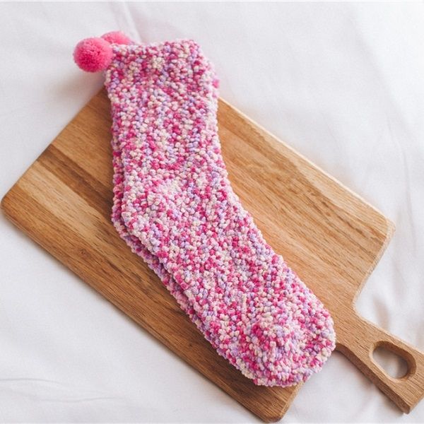 3 Pairs Christmas Women Fluffy Socks Warm Winter Cosy Lounge Socks