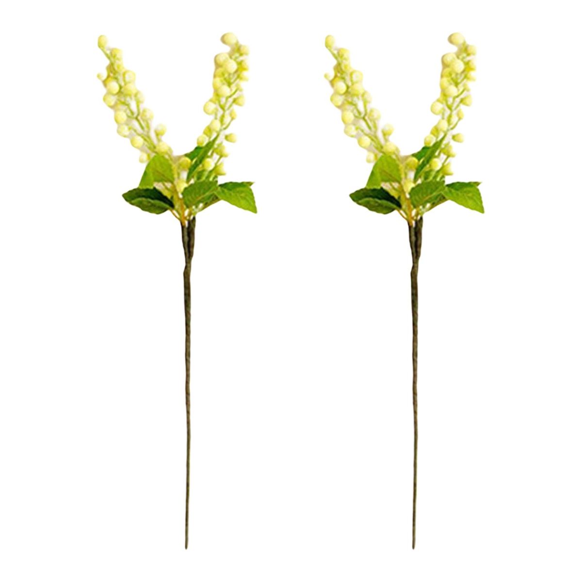 2Pcs Fake Fortune Fruit Vivid No Withering-Light Green