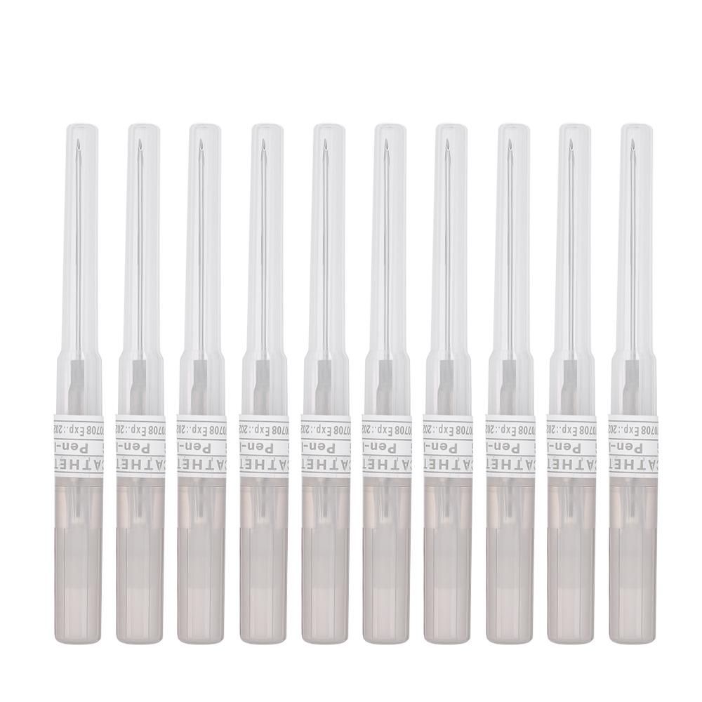 10Pcs 16G Disposable Piercing Needle Stainless Steel Sterile Body Piercing Needles Tattoo Accessories Ear Nose Piercing Needles