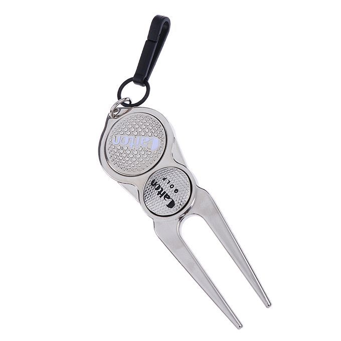 Golf Divot Tool With Magnetic Ball Marker Pitch Mark Mini Tool