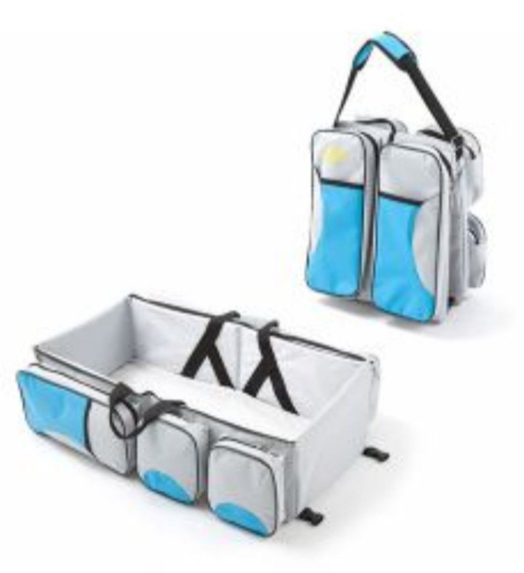 Multifunctional Baby Diaper Bag-Travel Bed 4 In 1