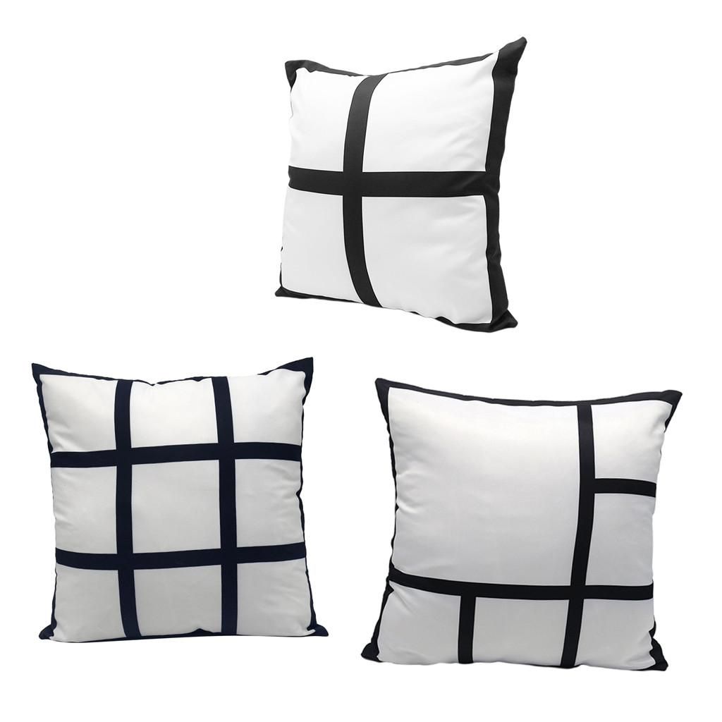 3x  Panel Pillow Case DIY Bedroom Throw Cushions Covers