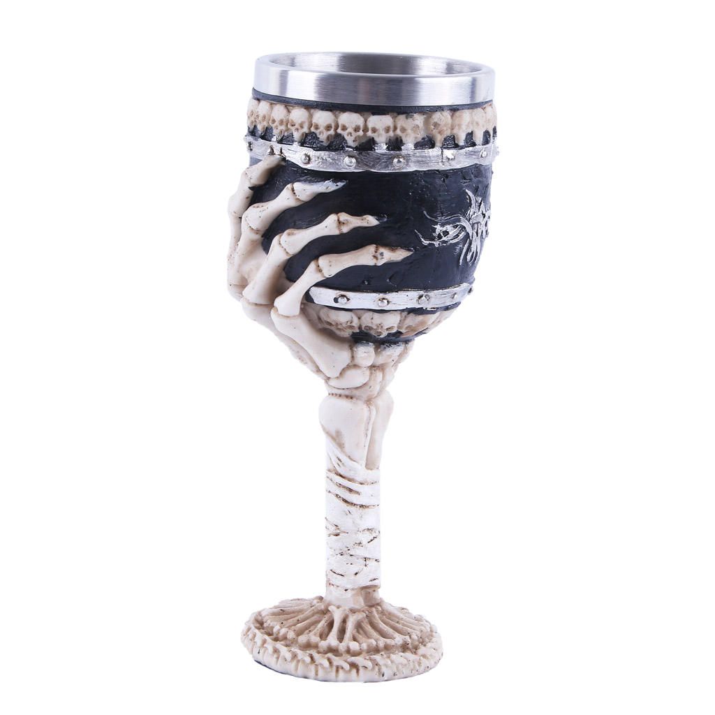 Skull Gothic Wine Goblet  Mug Striking Tankard Viking Drinking Cup