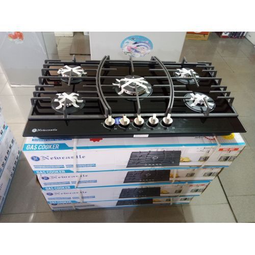 Elegant 5-Burner Glass Cabinet Gas Cooker