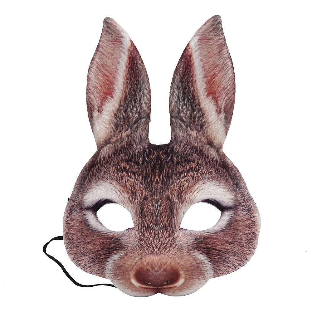 Halloween Easter Masquerade Half Face Bunny Mask