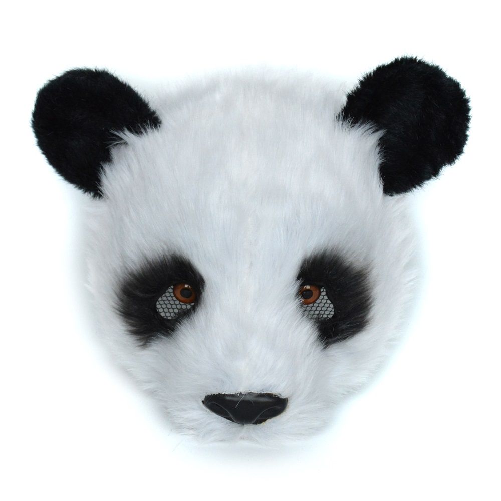 Half-face Animal Mask  Dalmatian Panda