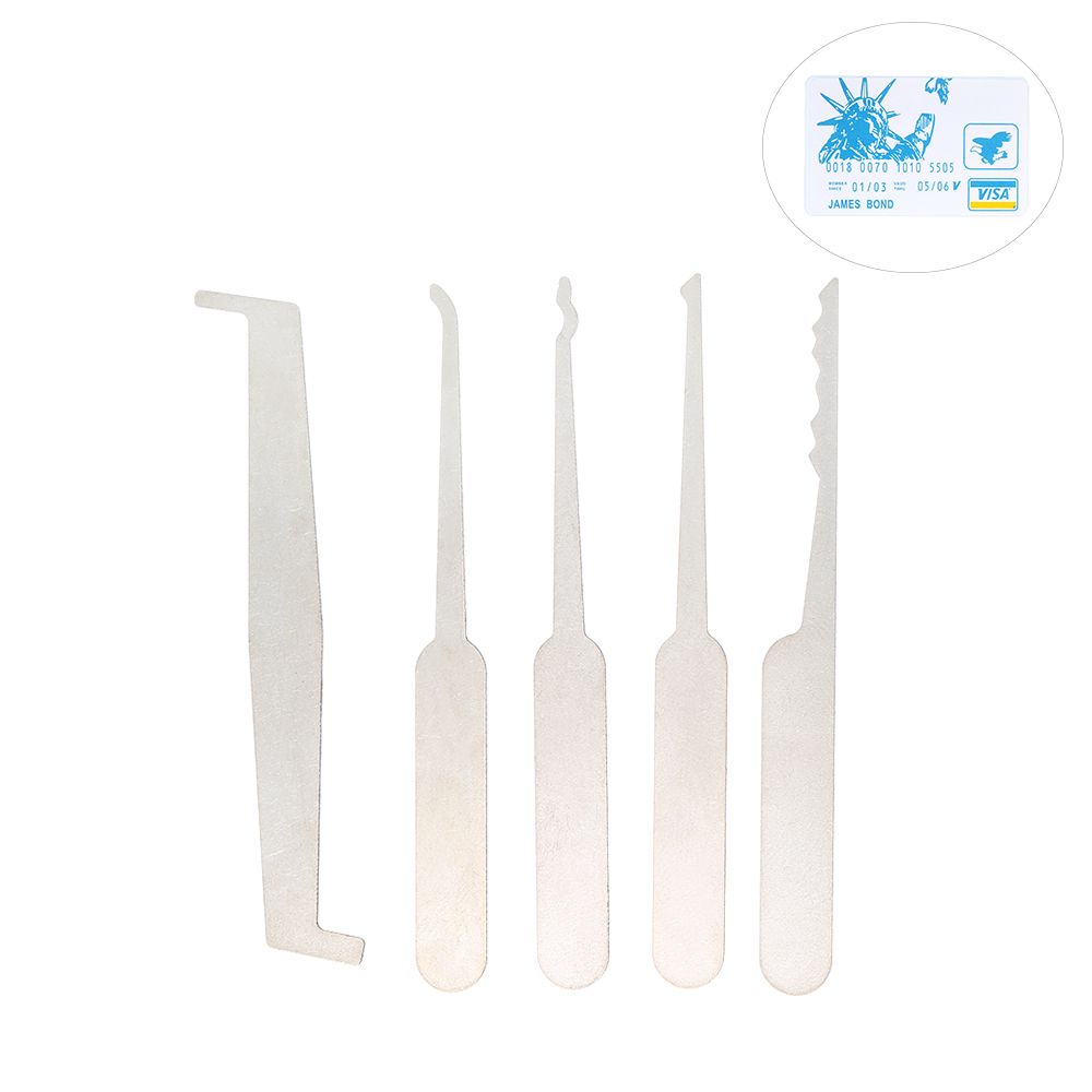 5 PCS Lock Picking Set Practice  Tools Lockpicking Kit For