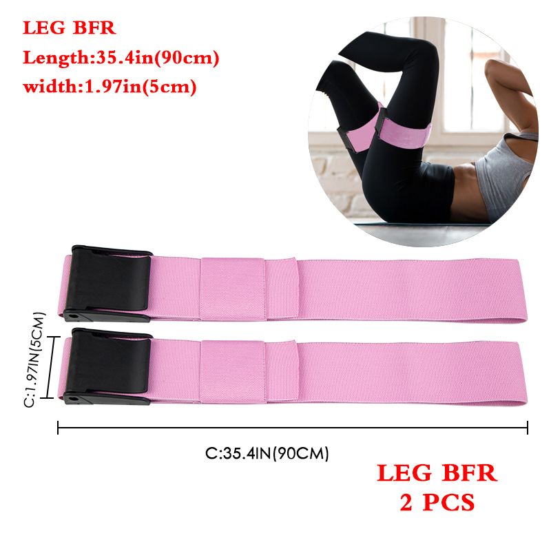 BFR Booty Bands Blood Flow Restriction Bands Resistance  Squat Thigh Glutes Hip-BFR PINK LEG