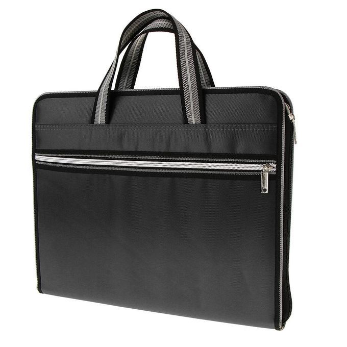 Portable Expanding File Holder Bag Organizer Bag A4 Size 13 Black