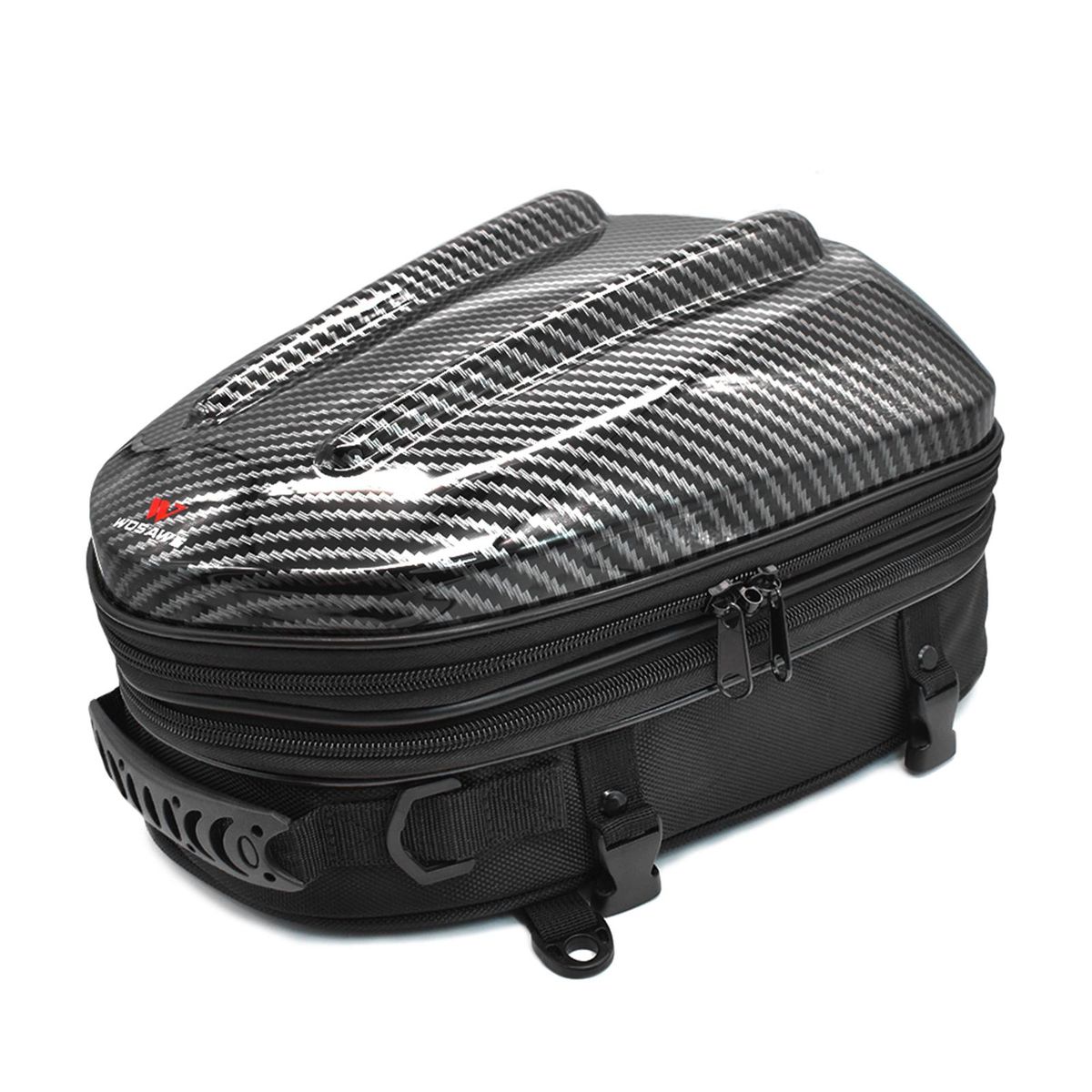 Waterproof Motorcycle Seat Tail Bag Multifunctional Expandable Motorcycle Luggage Bag Motorbike Helmet Bag Backpack Handbag
