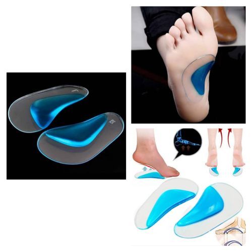Silicon Gel Orthopedic Insole For Flat Foot, Arch Support  Plantar Fasciitis