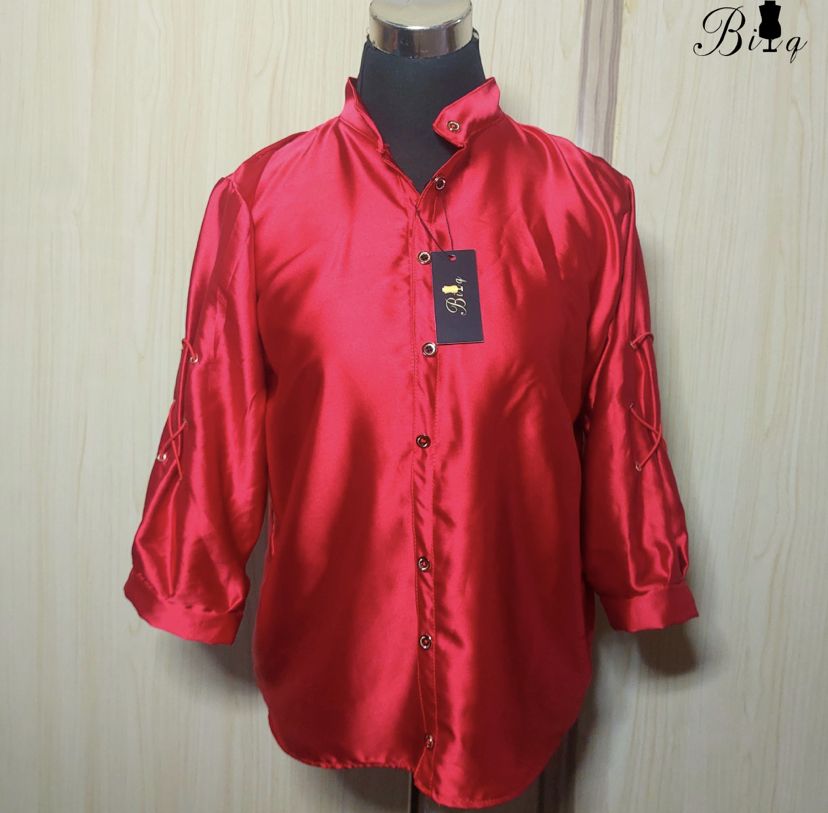 Silk Blouse - Red