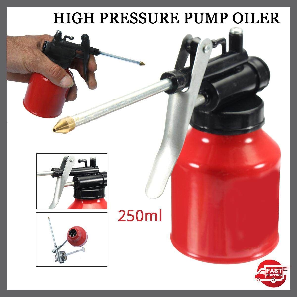 Universal Autos Oil Pump Action Oiler 250ml Lubrication Feed Can Spray Pot