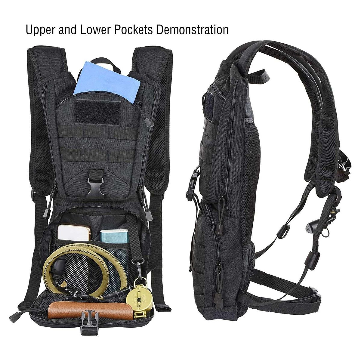 Hydration Backpack with 3L EVA Water Bladder Water Backpack for Cycling Hiking Running Climbing Hunting Biking