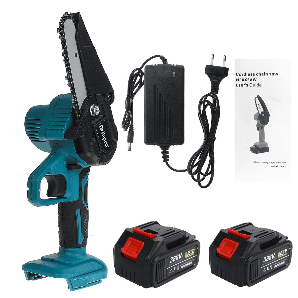 Drillpro 4 Inch Electric Chain Saw Mini Cordless 550W