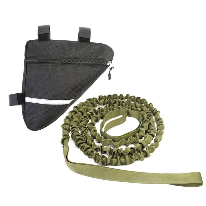2.5m Bike Bungee Tow Rope Strong Bicycle Pull Strap For Pulling Green