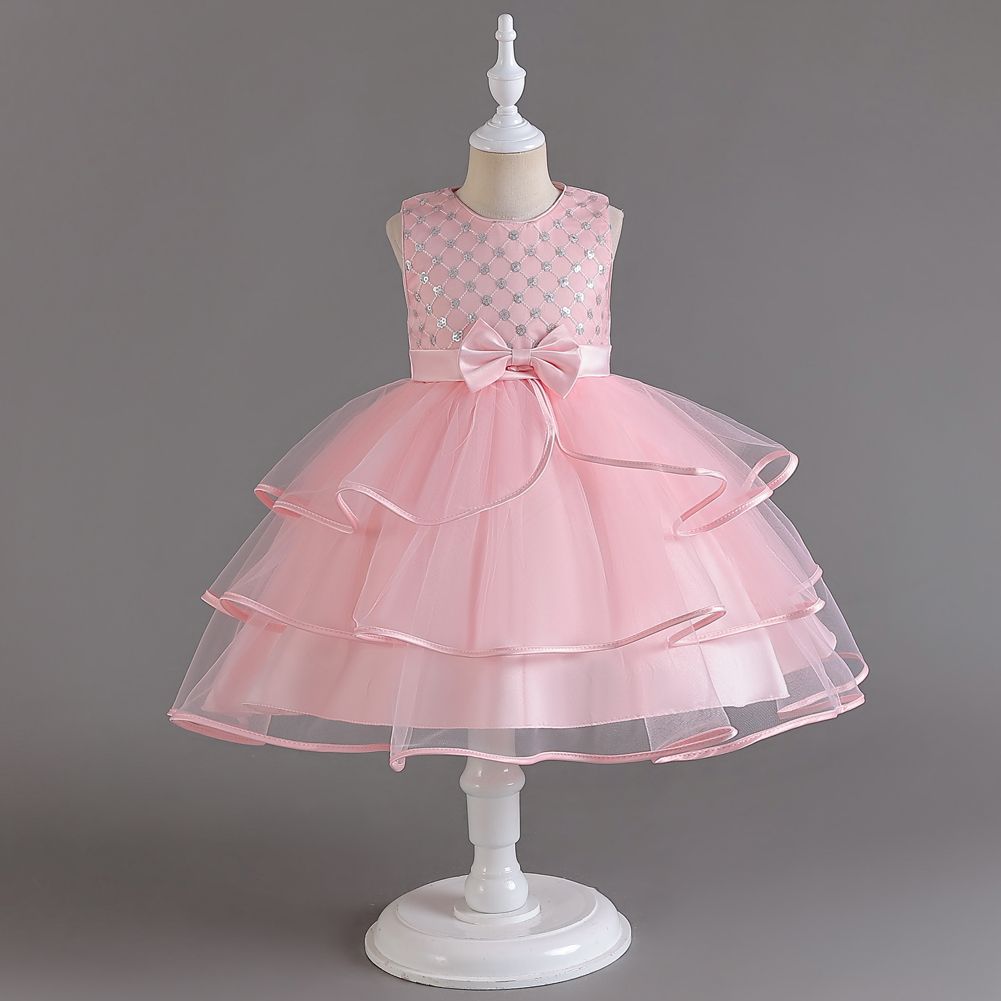 Girl Children Kids New Style Christmas Birthday Holiday Wedding Dinner Party Dress Ball Gown