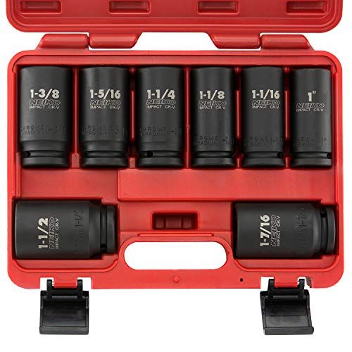 NEIKO 02461A 34 Inch Drive Impact Socket Set SAE 1 To 112 8