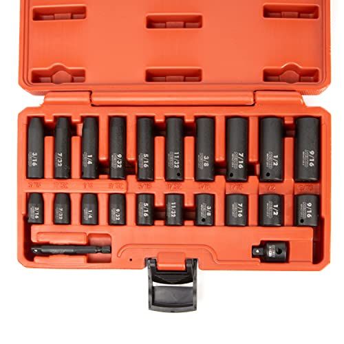 NEIKO 02435A 14 Drive Impact Socket Set  22 Piece  Standard