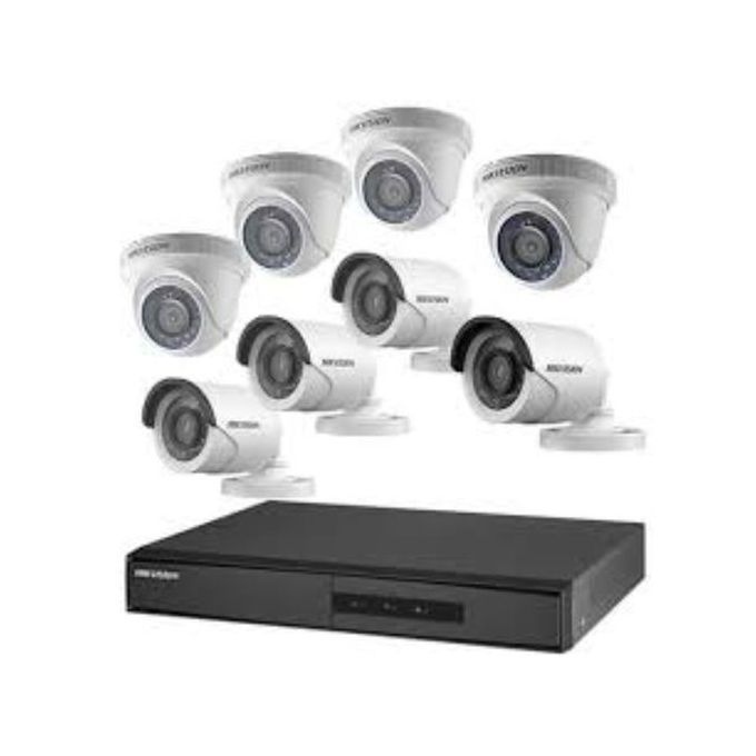 CCTV 1080P AHD 2.0 4 Indoor + 4 Outdoor Camera + One DVR