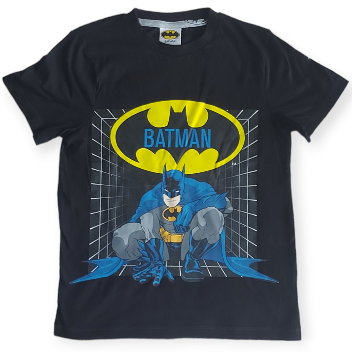 Batman Cotton Boy Top- Black