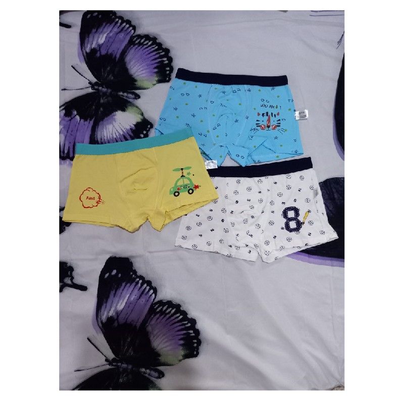 3 Pcs Unique Print Boys Boxers