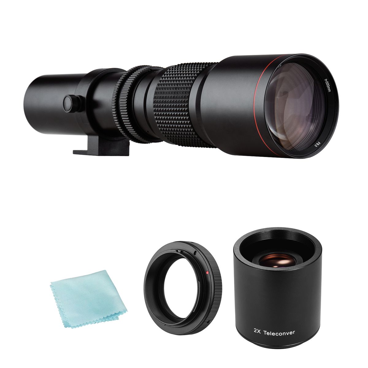 Camera Super Telephoto Lens 500mm F/8.0-32 Manual Zoom