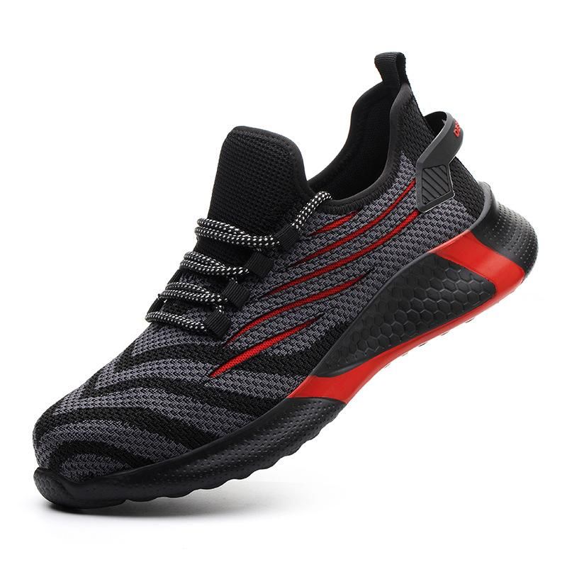 Work Safety Shoes For Men Breathable Air Mesh Work Boots