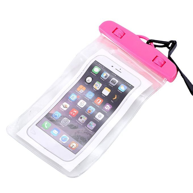 Luminous Waterproof Bag Swimming Bea H Dry Bag  Ase  Over Holder For Phone-pink