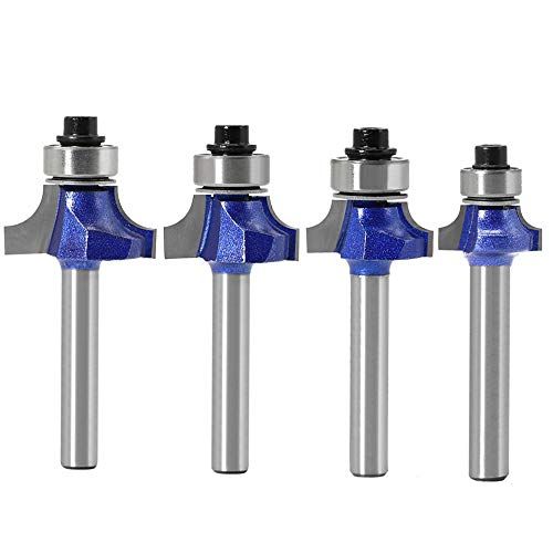 Yakamoz Industrial Grade 4Pcs 14 Inch Shank Round Over Route