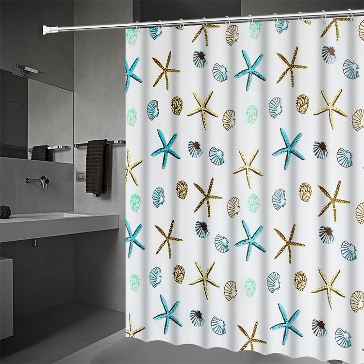Bathroom Curtain Ocean Star Shower Curtain