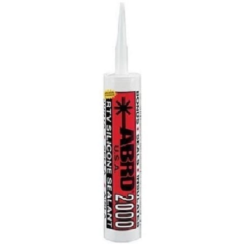 Abro 2000 Rtv Silicone Sealant - White.