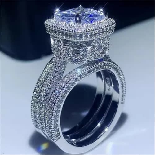 Bold Wedding Ring -  Sterling Silver