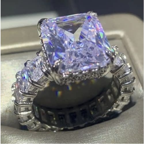 Bold Engagement Ring - Sterling Silver