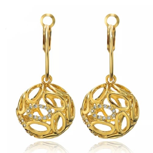 Hallow Out Ball Dangle Earrings