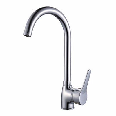 Chrome Copper Single Lever Kitchen Mixer Tap