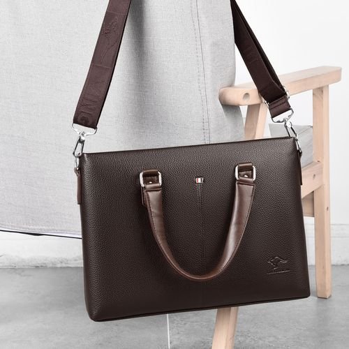 Slim Portable 13 Inches Brown Laptop Bag