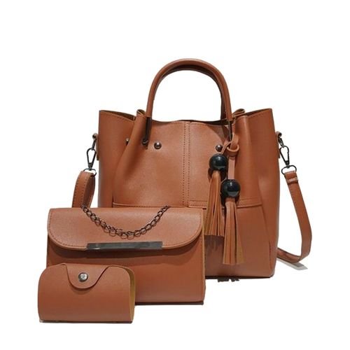 3pcs Hot Pu Leather Woman's Bag Satchel Handbag Shoulder Bag