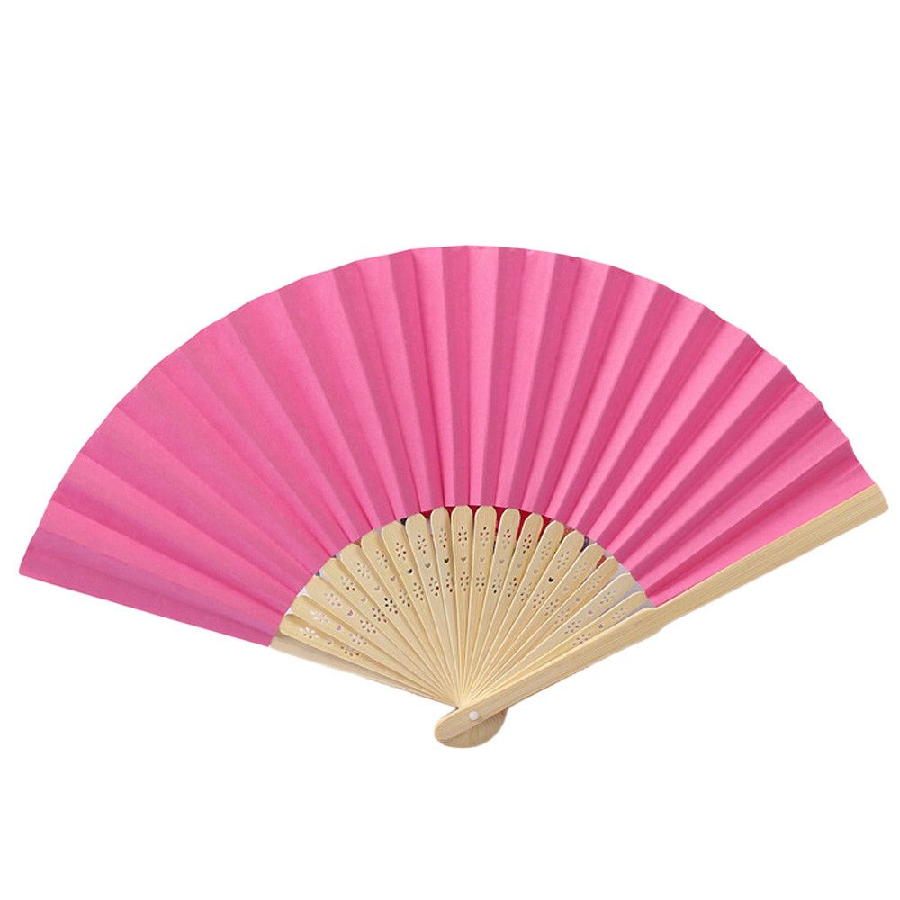 Fan Party Folding Color Lace 1 Dance Color Pattern Hand Solid Folding Solid Gift Pcs Fan Held Silk Wedding