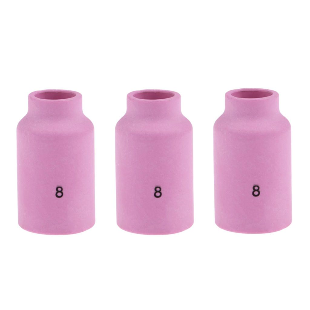 3x TIG Alumina Ceramic Nozzle Gas Lens Cup Comsumables Accessories KIT