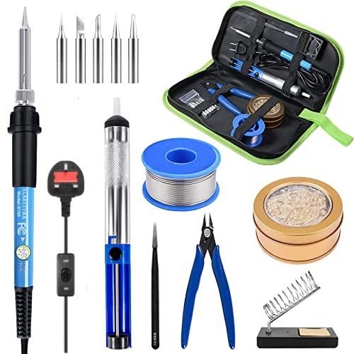 Soldering Iron Kit Electronics, 60W Welding Iron Tools Kit