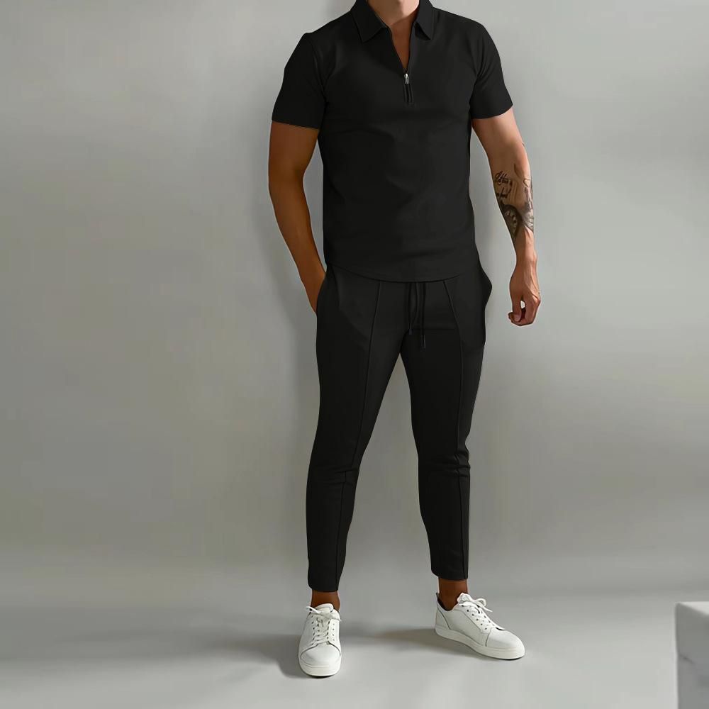 Men'S Sports Suits Fitness Sports Suits Black
