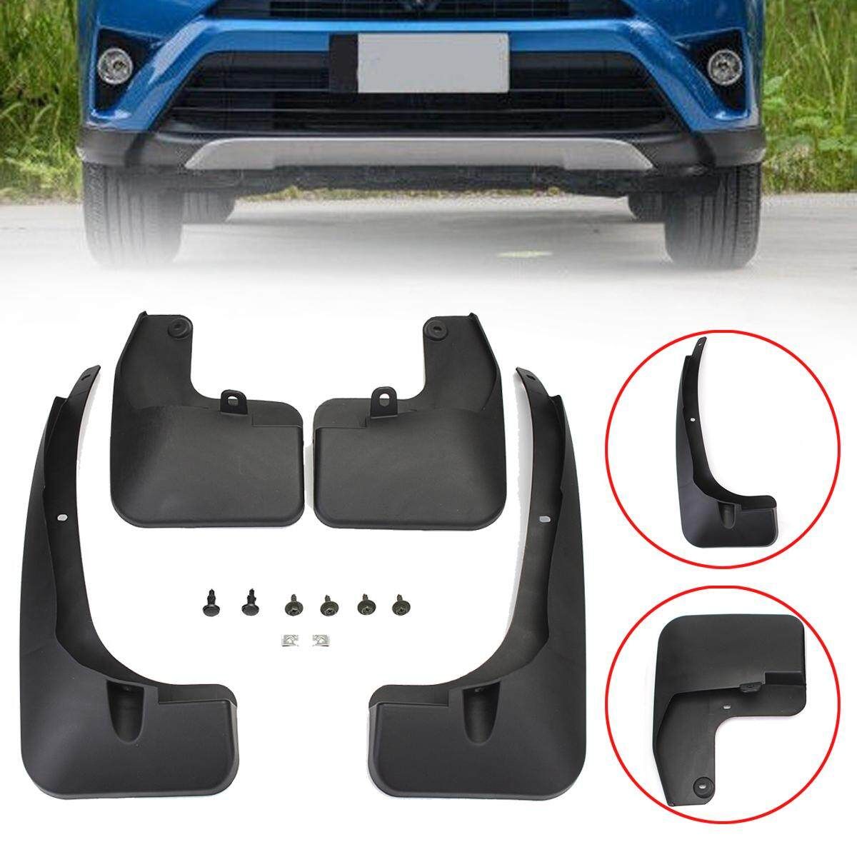 4PCS FIT FOR TOYOTA RAV4 2016 2017 MUD FLAP FLAPS SPLASH GUARDS MUDGUARDS