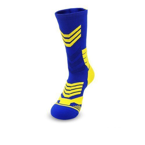 Men Football Sock,Adult Sport Non-Slip Soccer Sock (Blue)