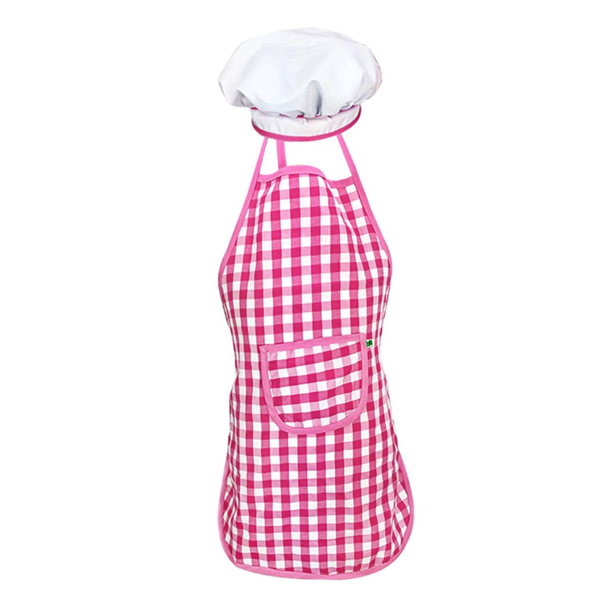Kids Cooking and Baking Set 18 PCS with Chef Hat Apron Oven Mitt Pan Soup Pot Spoon Shovel Kitchen Utensils Children Chef Role Playset Educational Gift for Girls (Pink)