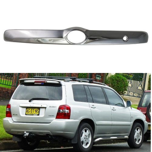 For Toyota Highlander Kluger 2003 2004 2005 2006 2007 High-quality ABS Chrome Plated Rear Trunk Lid Cover Trim Car-styling